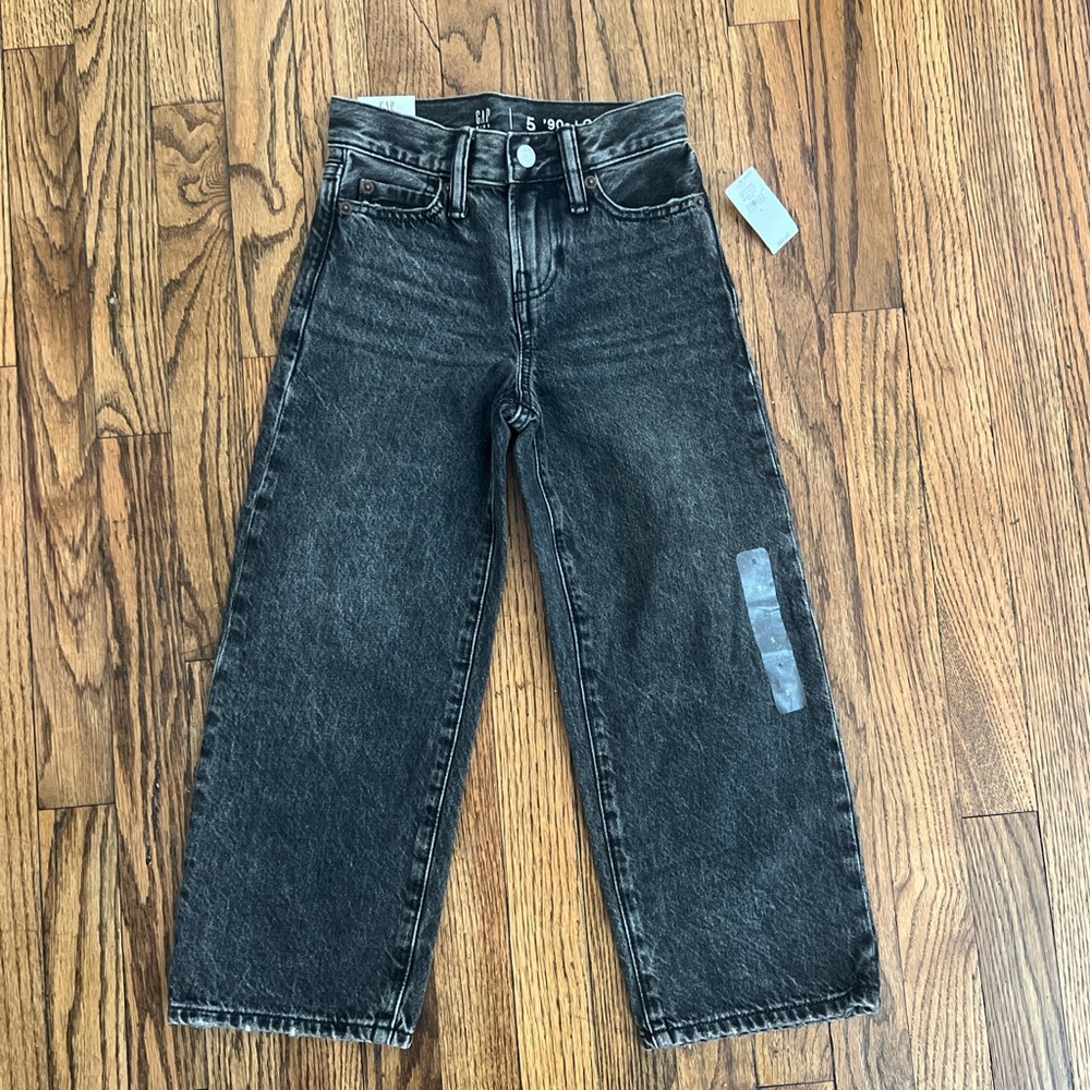 Gap NEW Boys Cargo Jeans Black 5